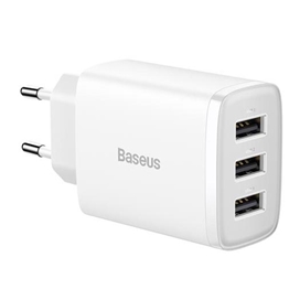 شارژر دیواری توان 17 وات بیسوس Baseus Compact Charger 3U EU CCXJ02010
