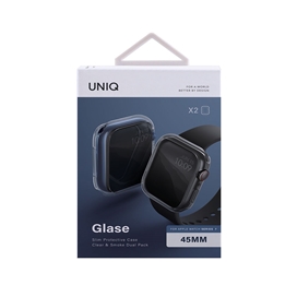 گادر محافظ اپل واچ سری 7 سایز 45mm برند یونیک مدل Glase بسته 2 تایی