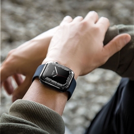 گادر محافظ اپل واچ سری 7 سایز 45mm برند یونیک مدل Glase بسته 2 تایی