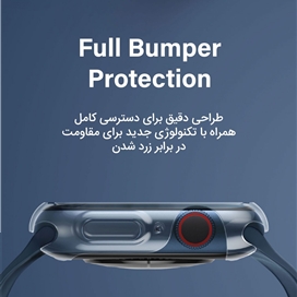 گادر محافظ اپل واچ سری 7 سایز 45mm برند یونیک مدل Glase بسته 2 تایی