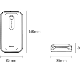 پاوربانک و جامپ استارتر خودرو بیسوس Baseus Super Energy Air Car Jump Starter CGNL020101 10000mAh