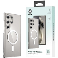 کاور گرین مدل Delgado PC مناسب برای گوشی موبایل سامسونگ Galaxy S24 Ultra