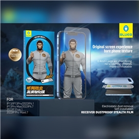گلس فول BLUEO Anti Dust HD Glass Anti Static With Applicator مناسب برای Apple iPhone 14 Pro
