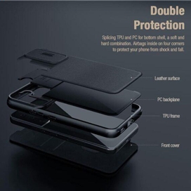 کیف کلاسوری نیلکین مدل Qin Pro Plain Cloth مناسب برای گوشی موبایل اپل iPhone 14 Pro Max