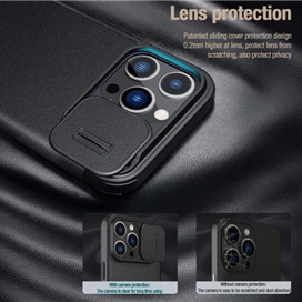 کیف کلاسوری نیلکین مدل Qin Pro Plain Cloth مناسب برای گوشی موبایل اپل iPhone 14 Pro Max