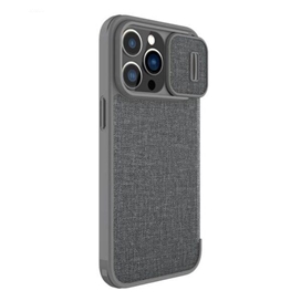 کیف کلاسوری نیلکین مدل Qin Pro Plain Cloth مناسب برای گوشی موبایل اپل iPhone 14 Pro Max