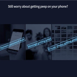 محافظ صفحه نمایش حریم شخصی بوف مدل Pry مناسب برای گوشی موبایل اپل iPhone 14 Pro Max