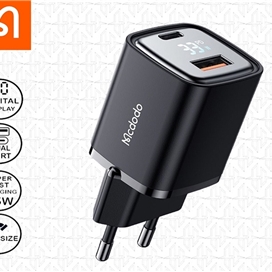 شارژر دیواری یو اس بی و تایپ سی مک دودو Mcdodo CH-1701 Digital Display Fast Charger