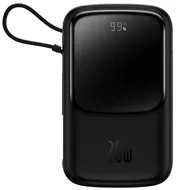 پاوربانک شارژر سریع 20 وات به همراه کابل لایتنینگ 10000 بیسوس Baseus Qpow Pro Fast Charge Power Bank PPQD020001