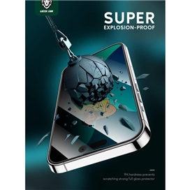 محافظ صفحه نمایش حریم شخصی گرین مدل Silicone Privacy-HD Plus مناسب برای گوشی موبایل اپل iPhone 14 Pro
