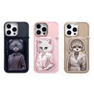 قاب و استند جاکارتی دار نیمی مدل Nimmy Fashion Cute Pet Case With Magnetic Stand مناسب برای Apple iPhone 16 Pro Max