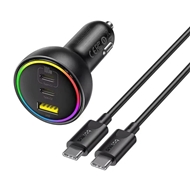 شارژر فندکی 152.5 وات با کابل بیسوس Baseus Multi-Port Fast Charge Car Charger BSCC-ZX-CCL