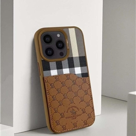 قاب پولو  مدل جا کارتی Santa Barbara Polo Plaid مناسب برای Apple iPhone 14 Pro Max