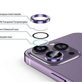محافظ لنز دوربین اپیکوی مدل HD-ColorLenz مناسب برای گوشی موبایل اپل Iphone 14 Pro Max