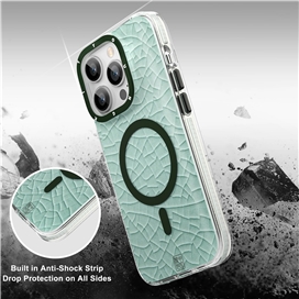 قاب YOUNGKIT یانگ کیت Green Porcelain Classic Ungraded Anti-Drop Impact Series مناسب برای Apple iPhone 14 Pro Max