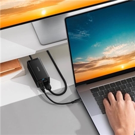 شارژر و چندراهی برق سوپر فست شارژ 67واتی بیسوس Baseus GaN 5 Pro Desktop CCGP110001