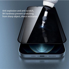 محافظ صفحه نمایش حریم شخصی نیلکین مدل Guardian Privacy مناسب برای گوشی موبایل اپل iPhone 14 Pro Max