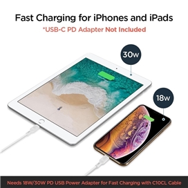 کابل USB-C به لایتنینگ اسپیگن مدل Spigen DuraSync USB C to Lightning طول 100CM