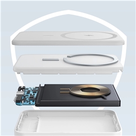 پاوربانک بی سیم مگنتی مگ سیف 5000 برند انکر مدل A1610 Anker 621 Magnetic Battery (MagGo)