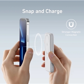 پاوربانک بی سیم مگنتی مگ سیف 5000 برند انکر مدل A1610 Anker 621 Magnetic Battery (MagGo)