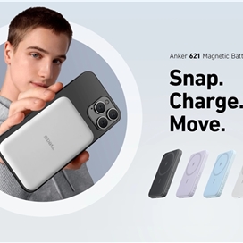 پاوربانک بی سیم مگنتی مگ سیف 5000 برند انکر مدل A1610 Anker 621 Magnetic Battery (MagGo)
