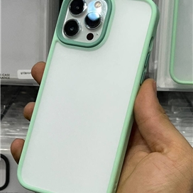 قاب پشت شفاف برند مجیک ماسک Magic Mask مدل کیو سریز Q Series دور لنز دار برای گوشی  iPhone 13 Pro