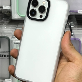 قاب پشت شفاف برند مجیک ماسک Magic Mask مدل کیو سریز Q Series دور لنز دار برای گوشی  iPhone 13 Pro Max