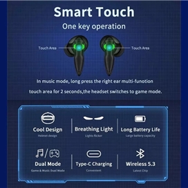 هندزفری بیسیم گیمینگ رسی RECCI REP-W48 Helmet