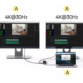 هاب 11 پورت USB-C باسئوس مدل WKSX030013