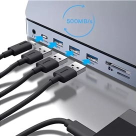 هاب 11 پورت USB-C باسئوس مدل WKSX030013