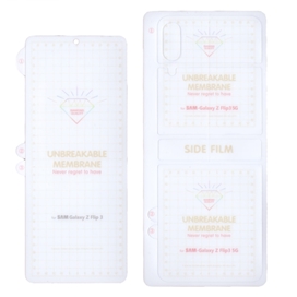 محافظ صفحه نمایش بوف مدل Hg01 مناسب برای گوشی موبایل سامسونگ Galaxy Z Flip3 به همراه محافظ پشت گوشی