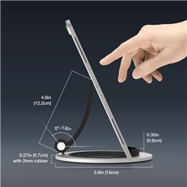 پایه نگهدارنده برند جاست موبایل Just Mobile مدل Encore مناسب برای آیپد نقره ای  iPad 1, 2 Silver