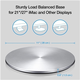 استند چرخان برند just Mobile  جاست موبایل مدل AluDisc مناسب برای iMac