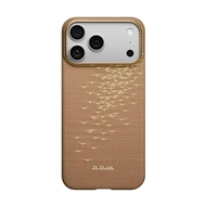 قاب آیفون 17 پرو مکس برند پی تاکا مدل PITAKA Ultra Slim Golden Glint مناسب برای Apple iPhone 17 Pro Max