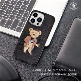 قاب چرمی برجسته Polo مدل CRETE مناسب برای Apple iPhone 13