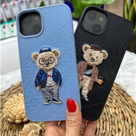 قاب چرمی برجسته Polo مدل CRETE مناسب برای Apple iPhone 13 Pro Max