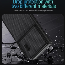 کاور نیلکین مدل Textured Fiber S Case مناسب برای گوشی موبایل سامسونگ Galaxy S23 Ultra