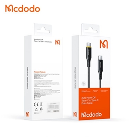 کابل شارژ قطع کن دار تایپ سی به تایپ سی 100 واتی مک دودو مدل MCDODO CA-3460 طول 1.2متر