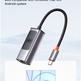 تبدیل هاب چندکاره 2 پورت مک دودو مدل MCDODO HU-0680 پورت ورودی تایپ سی