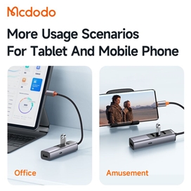 تبدیل هاب چندکاره 5 پورت مک دودو مدل MCDODO HU-1120 پورت ورودی تایپ سی