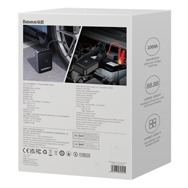 پاوربانک و کمپرسور باد و جامپ استارتر خودرو 8000 میلی آمپر بیسوس Baseus Super Energy CGCN000001