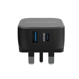 شارژر 30W پاورولوژی Powerology مدل PWCUQC002 فست شارژ