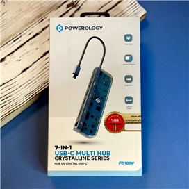 هاب 7 پورت USB-C پاورلوژی POWEROLOGY مدل P71USHTP