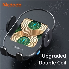 هولدر و شارژر وایرلس 15 وات مک دودو Mcdodo Dual Coil Wireless Charger Car Mount CH-1600