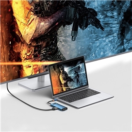 هاب 6 پورت بیسوس Baseus Metal Gleam 6 in 1 Multifunctional Type-C HUB 100W WKWG000003