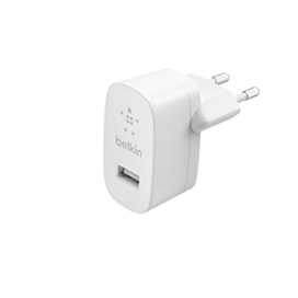 شارژر دیواری شارژ سریع 12 وات + کابل لایتنینگ USB-A بلکین مدل WCA002vf1MWH