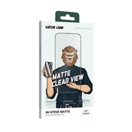 گلس تمام صفحه تمام چسب آیفون گرین لاین Apple iPhone 16 Pro Max Green Lion 9H Steve Matte