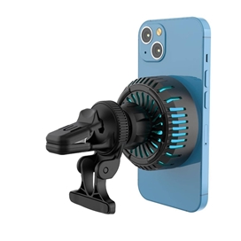 هولدر و شارژر وایرلس مگ سیف چند کاره پاورولوژی Powerology MagSafe Charger PCCSR010 توان 15 وات