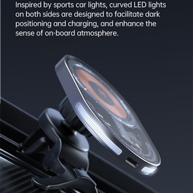 هولدر و شارژ وایرلس مگنتی مک دودو Mcdodo Transparent Magnetic Wireless Charging Car mount CH-2340