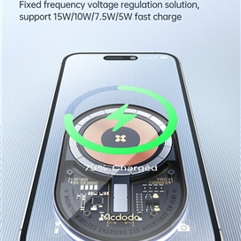 هولدر و شارژ وایرلس مگنتی مک دودو Mcdodo Transparent Magnetic Wireless Charging Car mount CH-2340